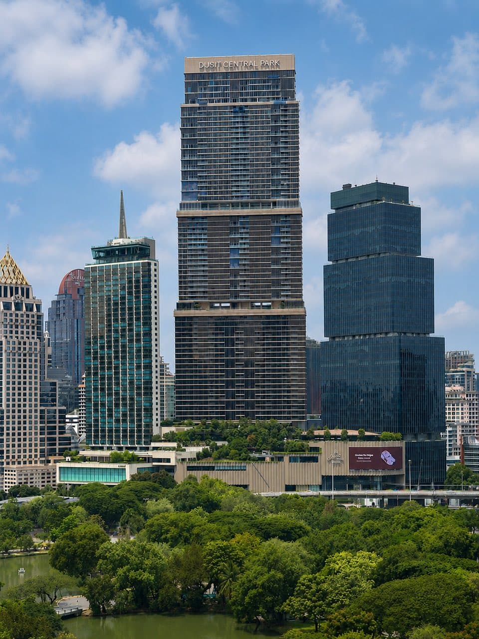 Dusit Residences, the residence tower at Dusit Central Park on Rama IV Road, Bangkok